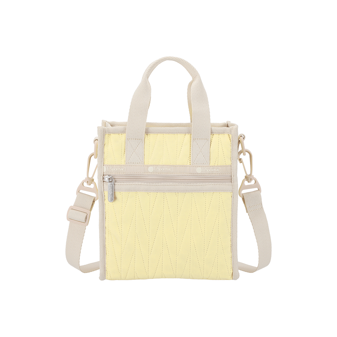 Citron Deboss Mini N/S Tote Bag