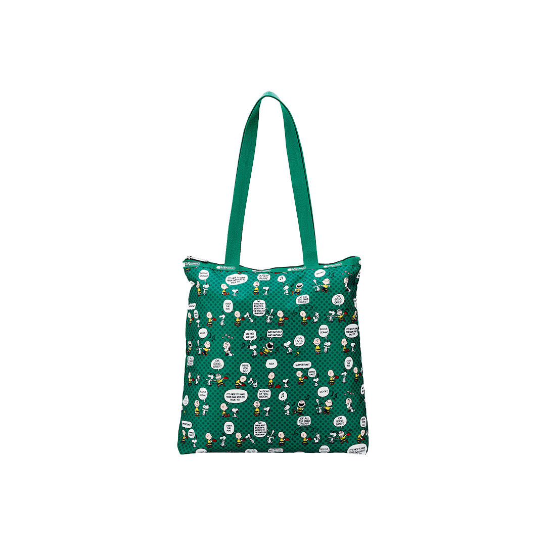 Peanut Pals Green Easy Magazine Tote Bag