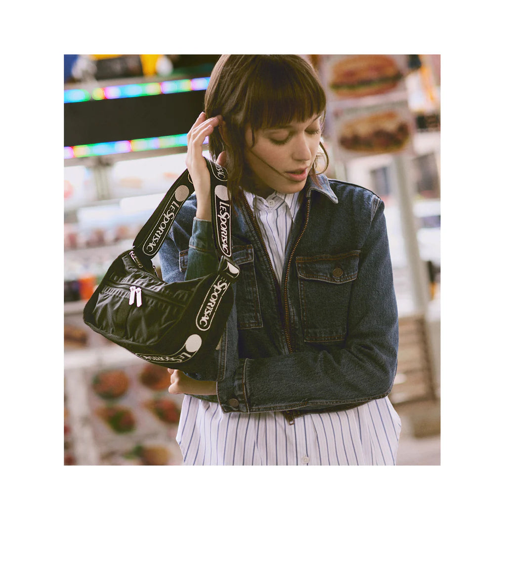 Small Everyday Bag Logo Jacquard Black