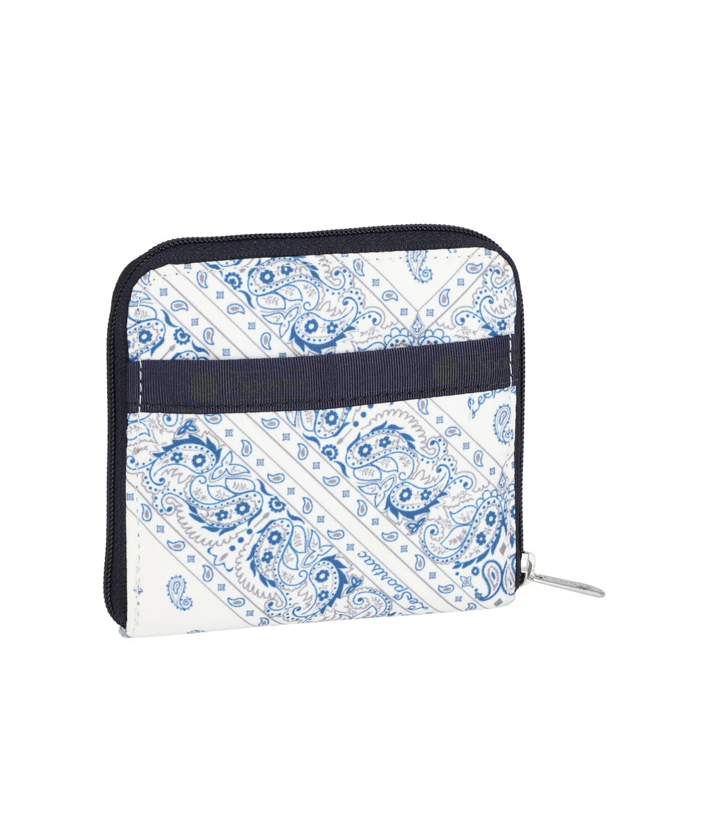 Compact Zip Wallet Bandanna Breeze