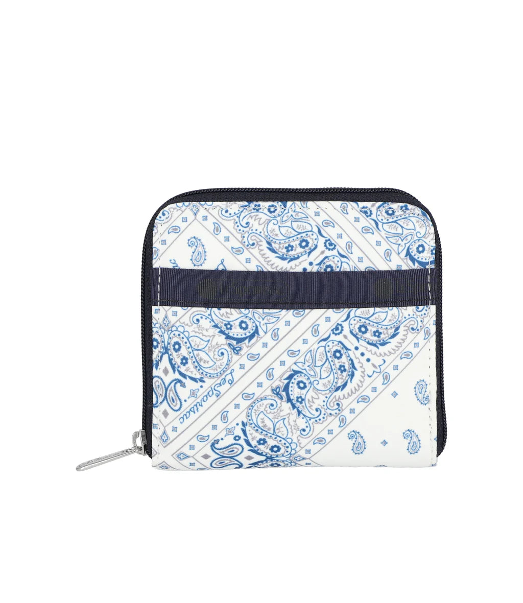 Compact Zip Wallet Bandanna Breeze