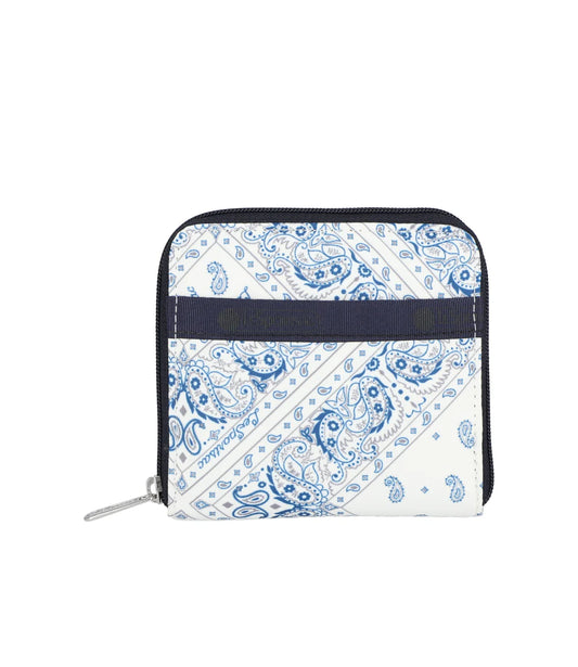 Compact Zip Wallet Bandanna Breeze