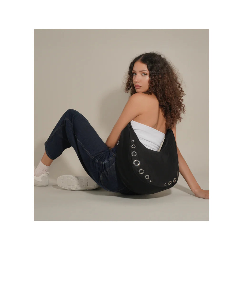 Grommet Shoulder Bag Onyx Grommets