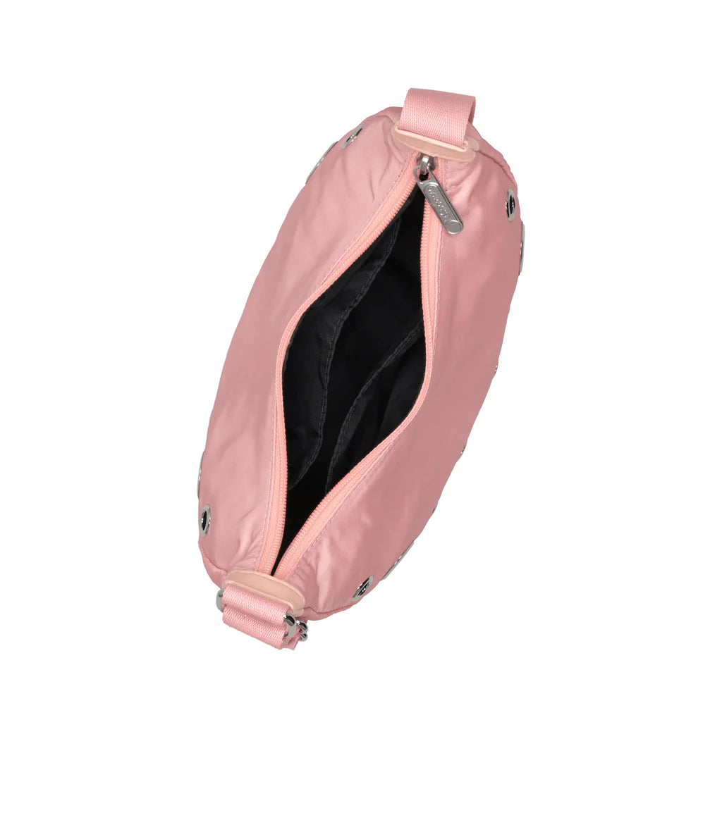 Grommet Small Shoulder Bag Rose Quartz Grommets