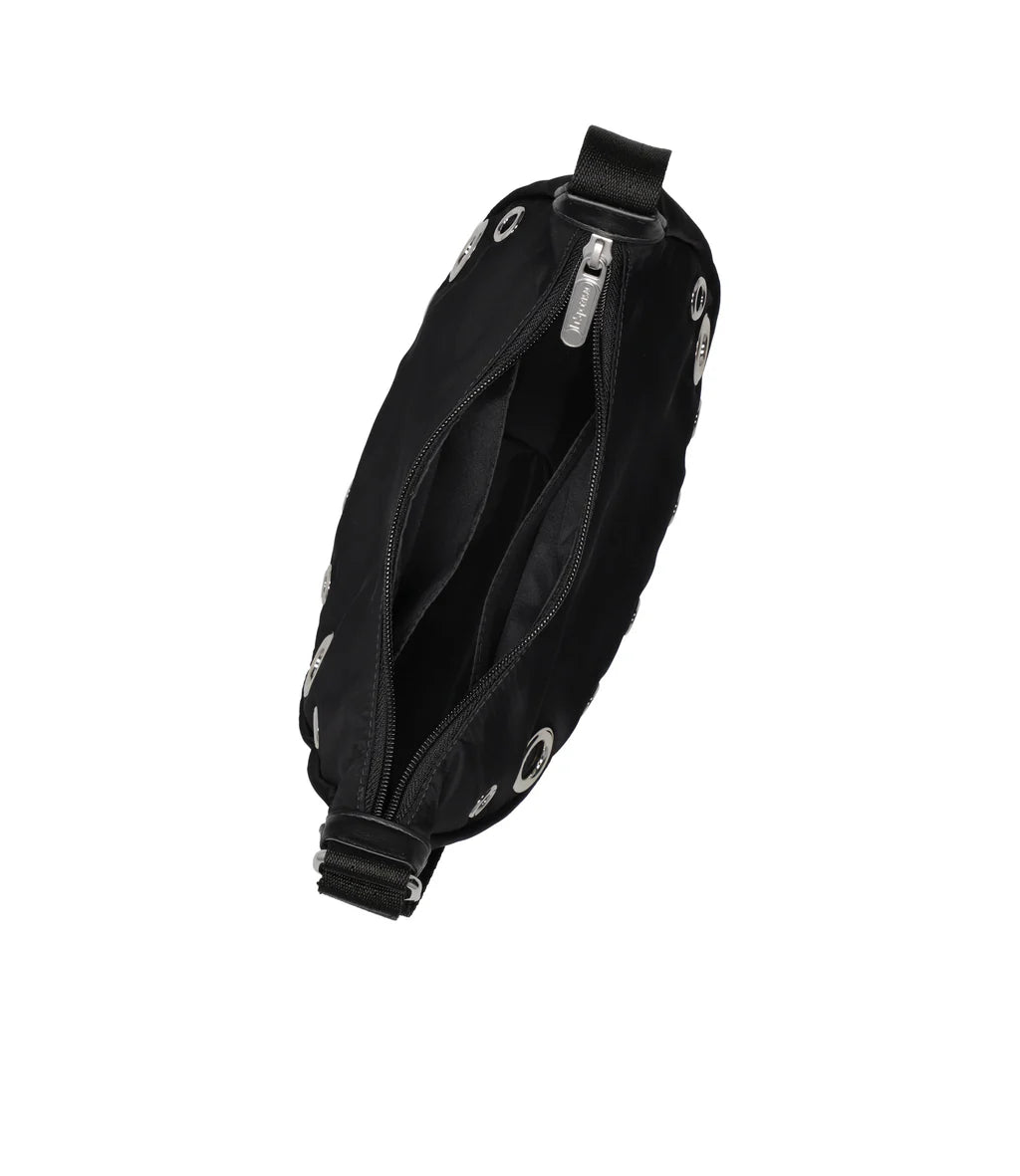 Grommet Small Shoulder Bag Onyx Grommets