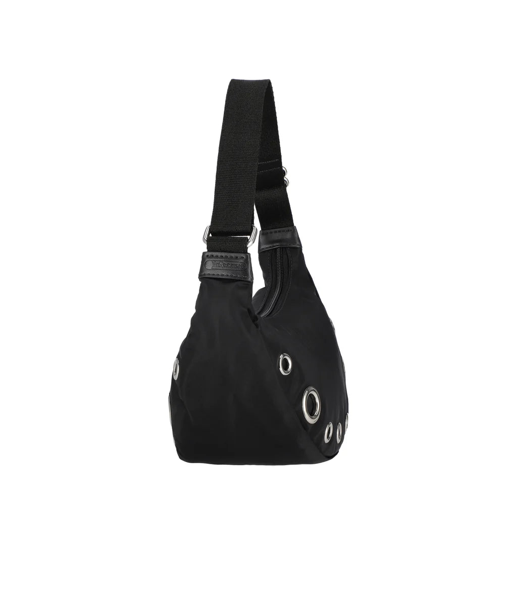 Grommet Small Shoulder Bag Onyx Grommets