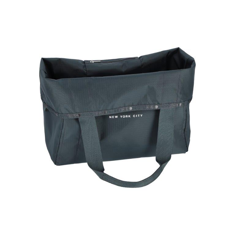 Large Reversible Pocket Tote 2 Way Midnight Green