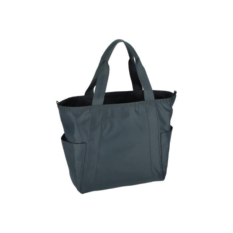 Large Reversible Pocket Tote 2 Way Midnight Green