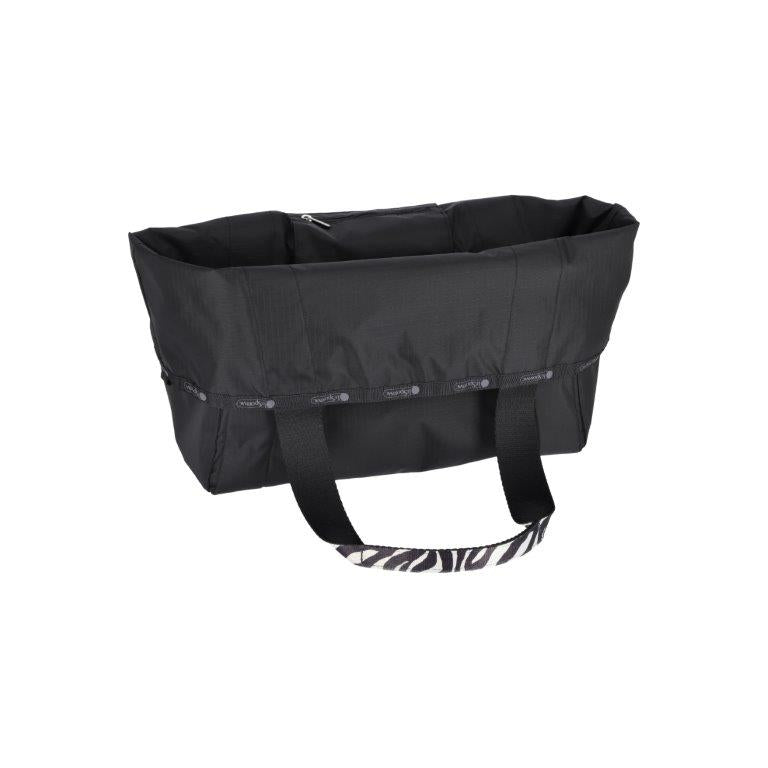 Large Reversible Pocket Tote 2 Way Zebra Webbed Logo