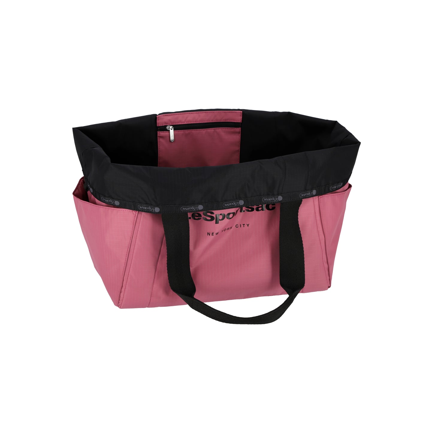 E/W Reversible Pocket Tote 2 Way Black/Mauve