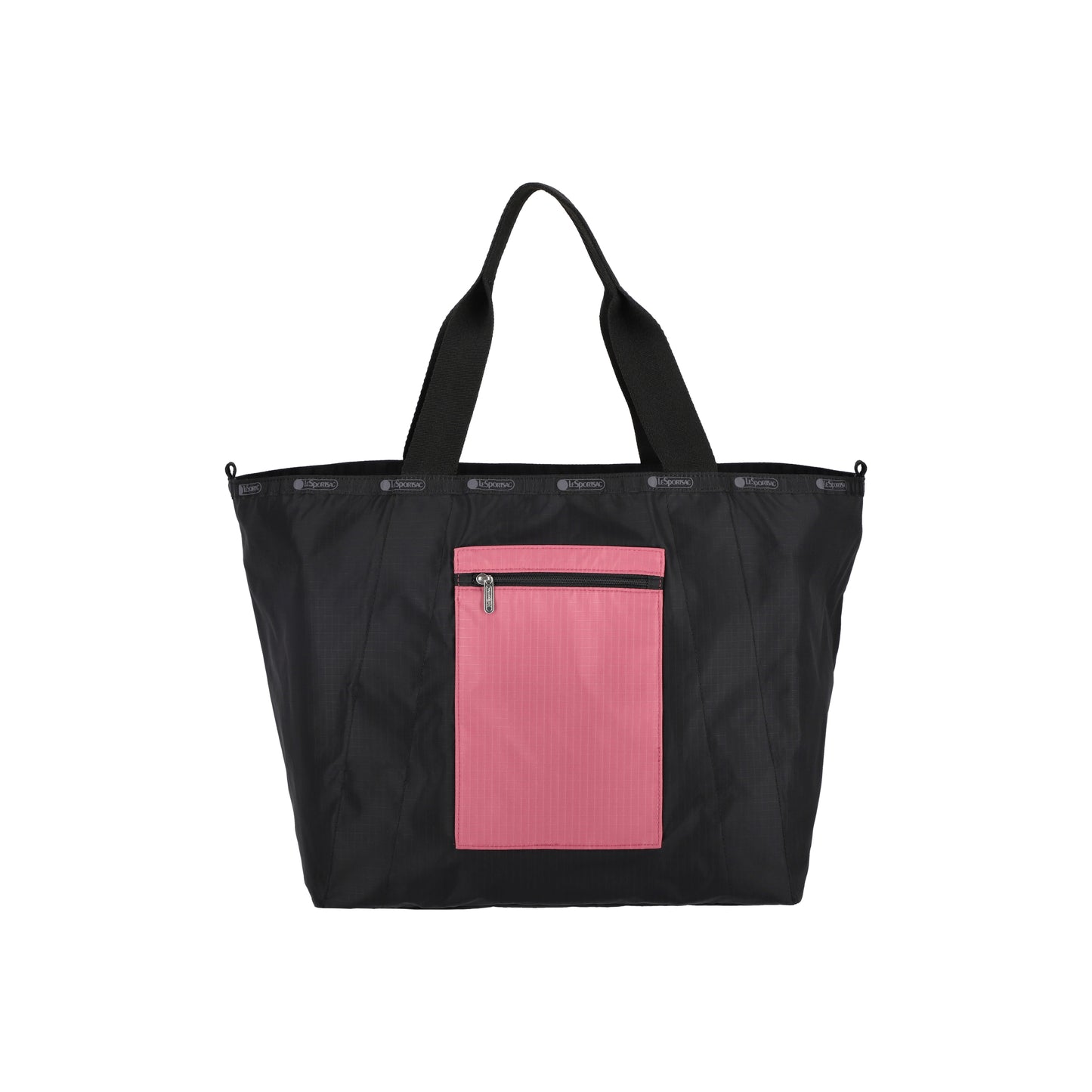 E/W Reversible Pocket Tote 2 Way Black/Mauve
