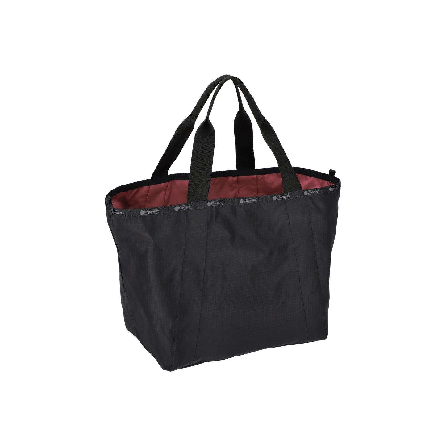 E/W Reversible Pocket Tote 2 Way Black/Mauve
