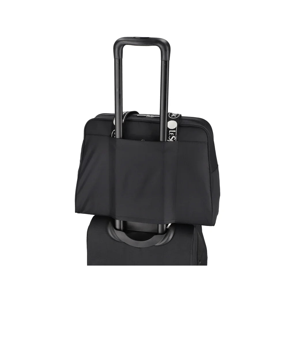 Small Carryall Duffle Logo Jacquard Black