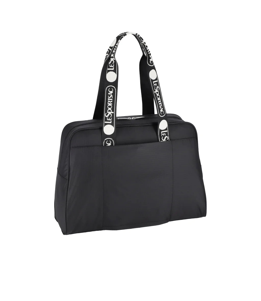 Small Carryall Duffle Logo Jacquard Black
