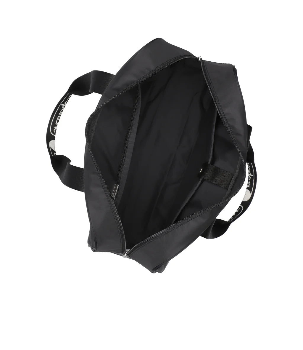 Small Carryall Duffle Logo Jacquard Black