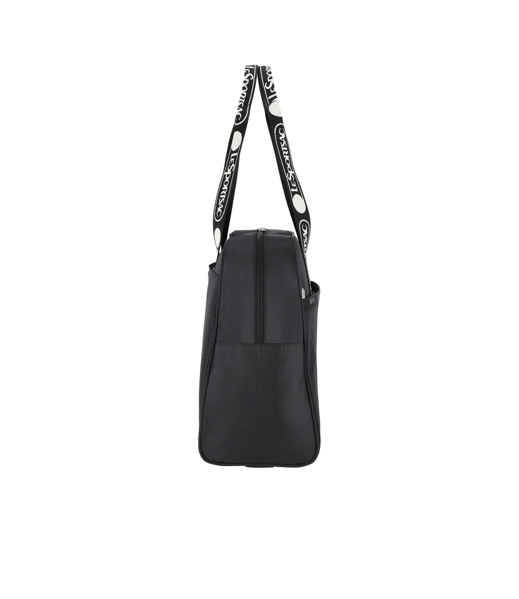 Small Carryall Duffle Logo Jacquard Black