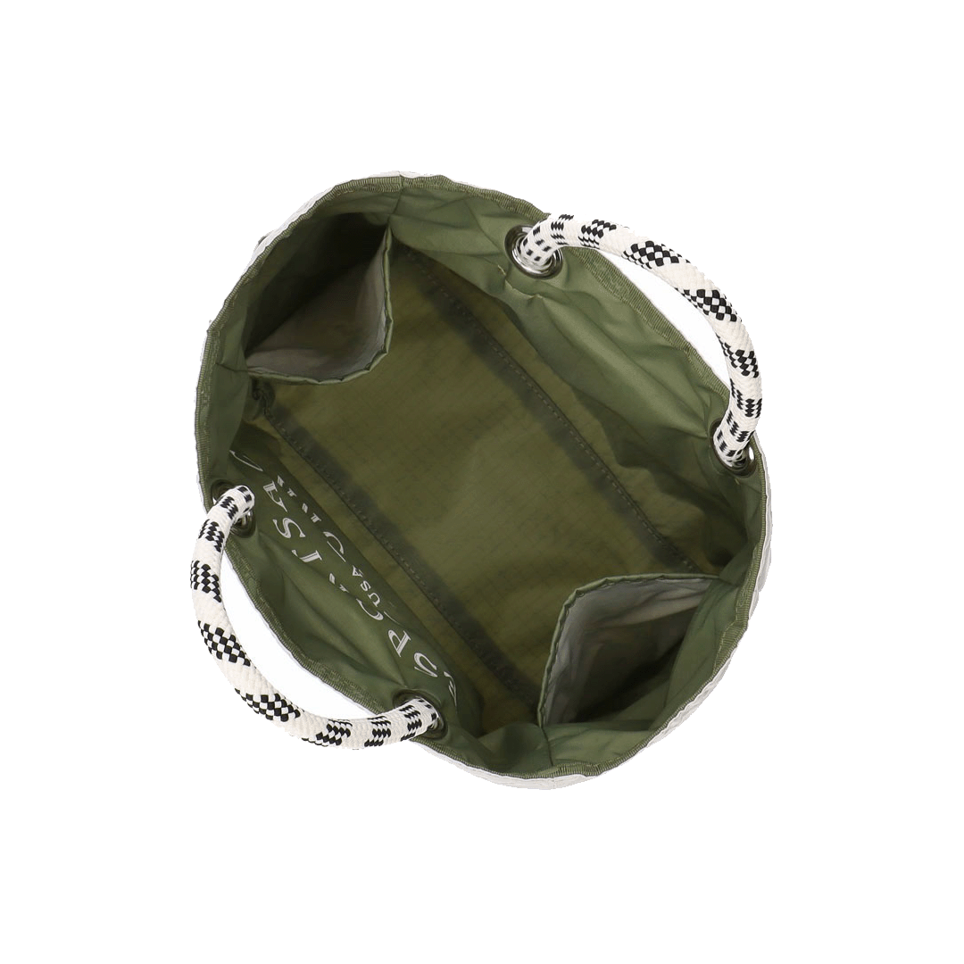 Birch/Olive Medium 2 Way Tote Bag
