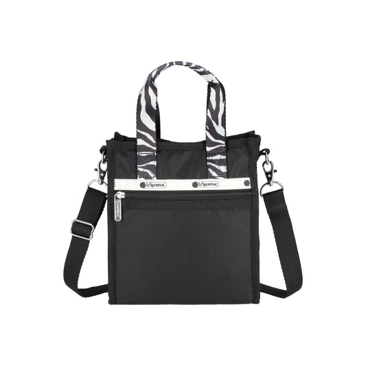Mini N/S Tote Noir Zebra