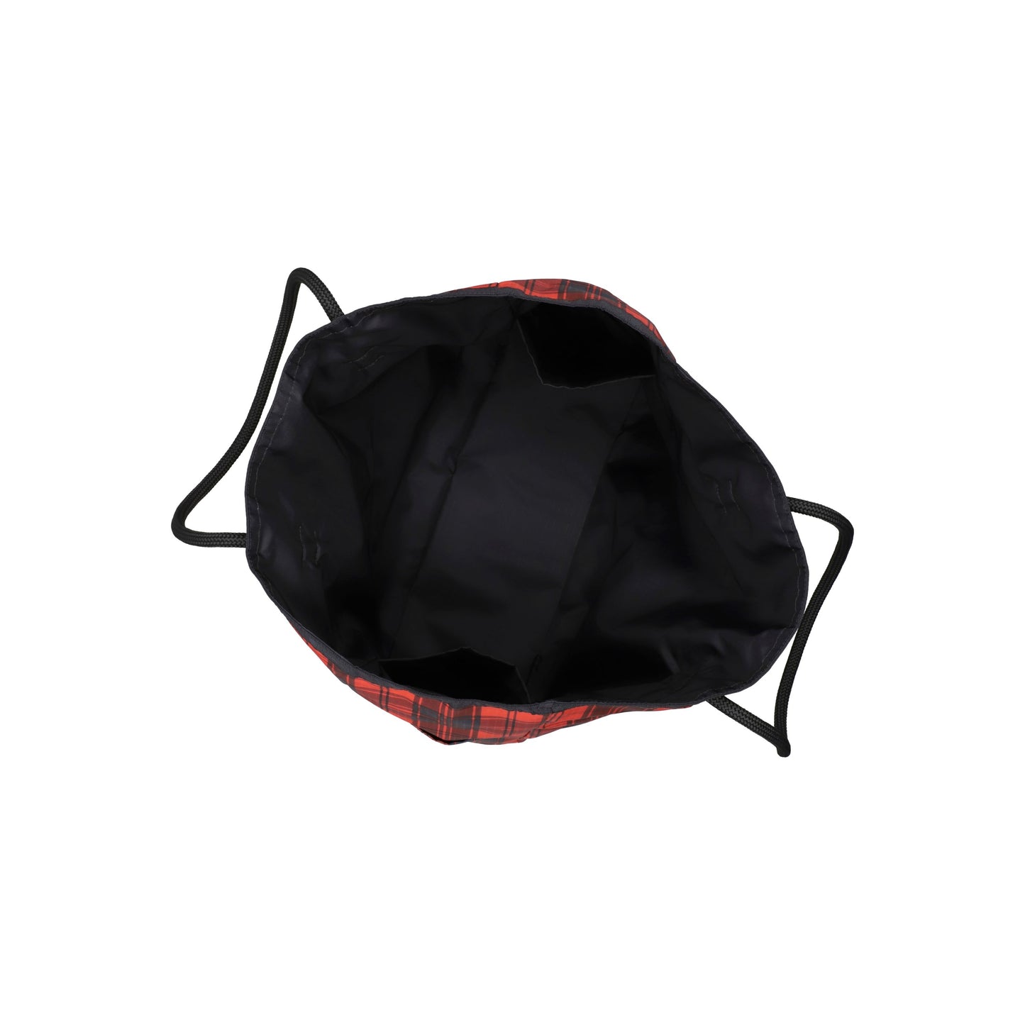 Red Tartan/Black Large 2 Way Tote