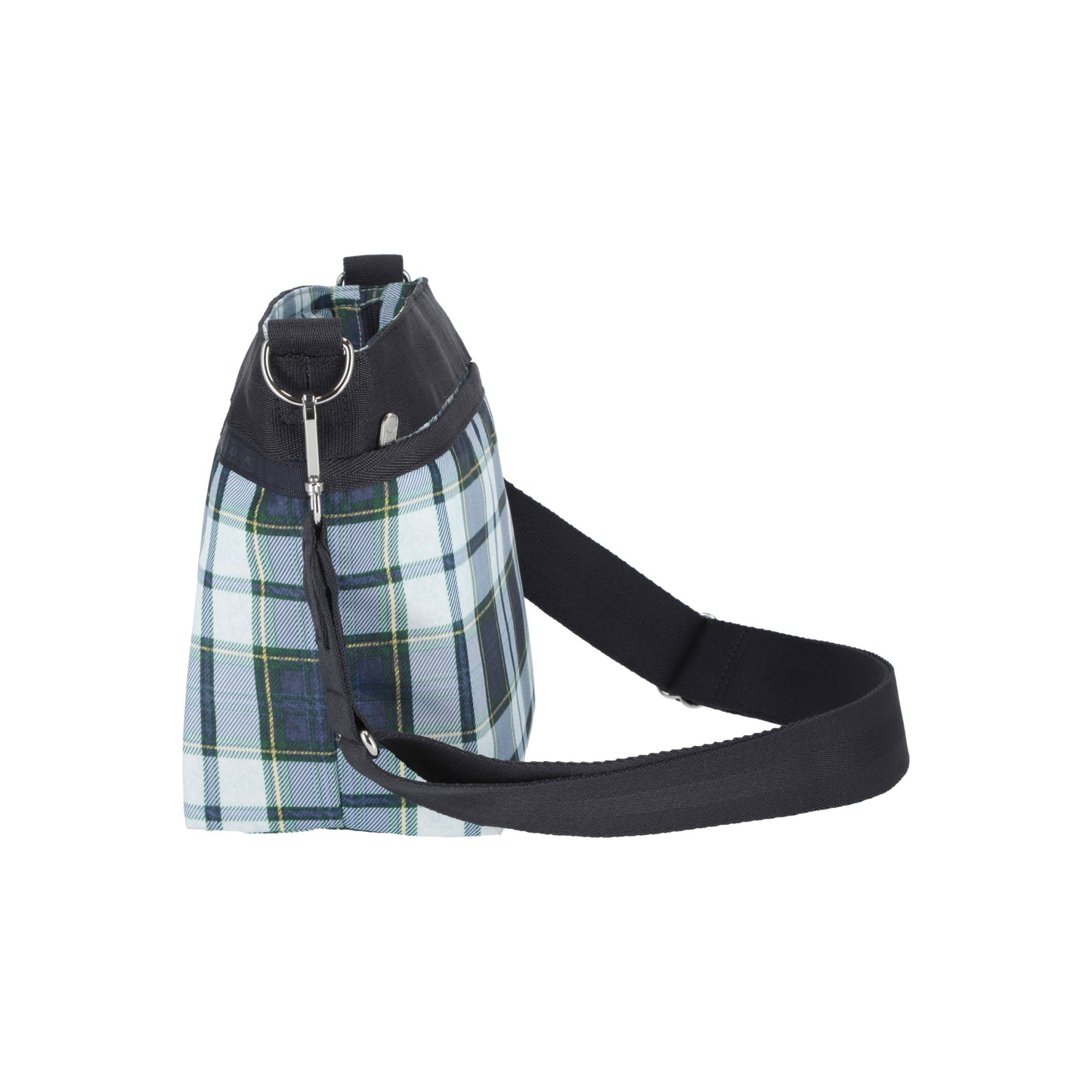 Deep Blue Tartan Small Bucket Bag