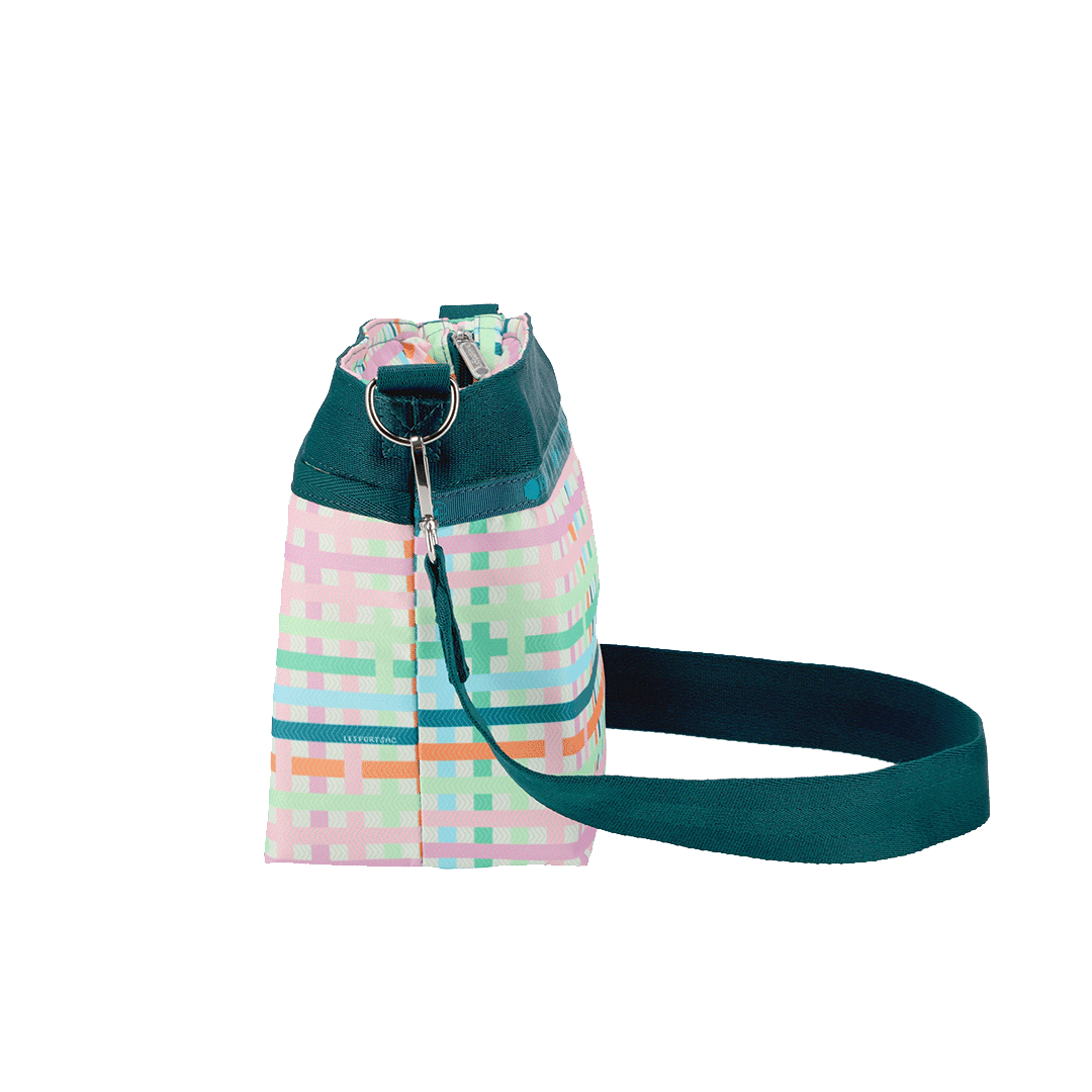 Mason Madras Small Bucket Crossbody Bag