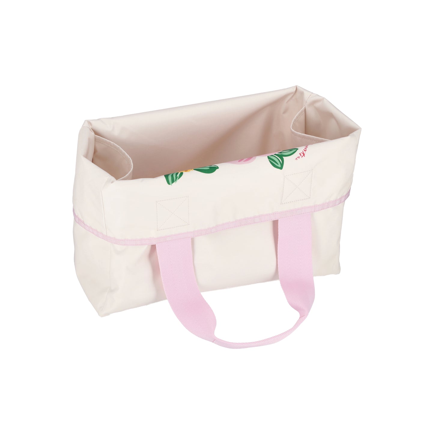 Large Reversible Tote Pink Blooms Tote
