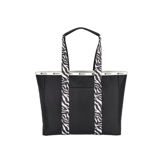 Classic Zip Tote Noir Zebra