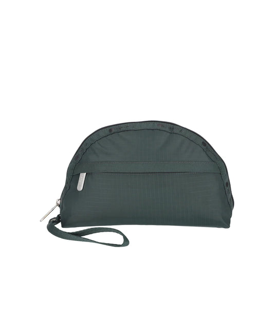 2-Zip Wristlet Midnight Green