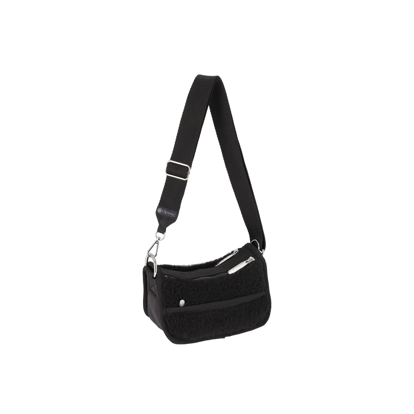 Jet Black Sherpa Loaf Crossbody