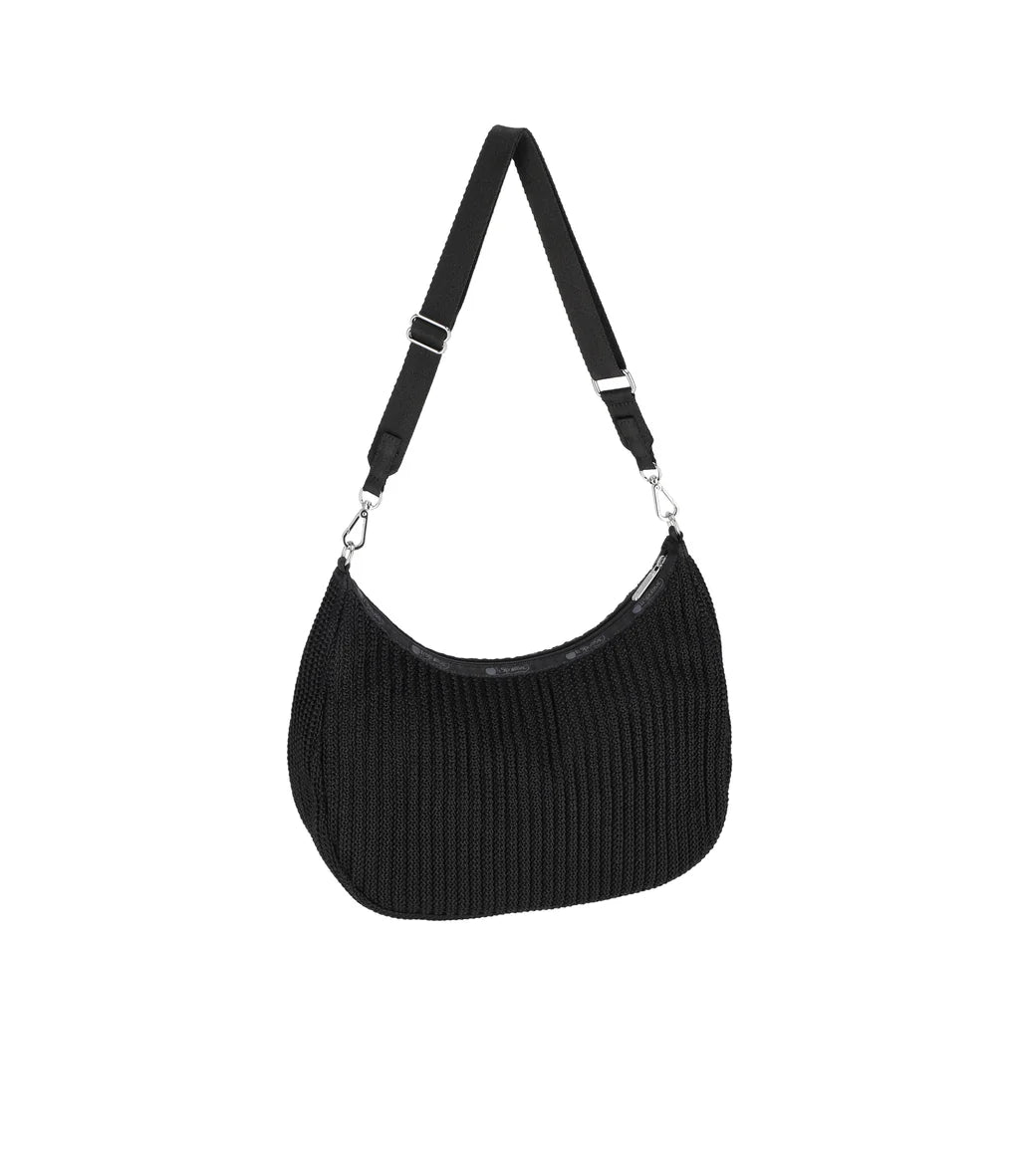 Chain Crochet N/S Hobo Black Crochet