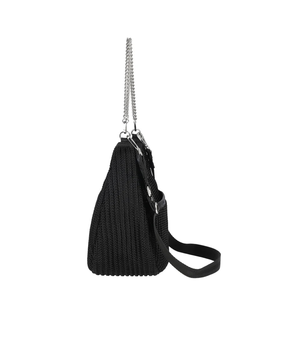 Chain Crochet N/S Hobo Black Crochet