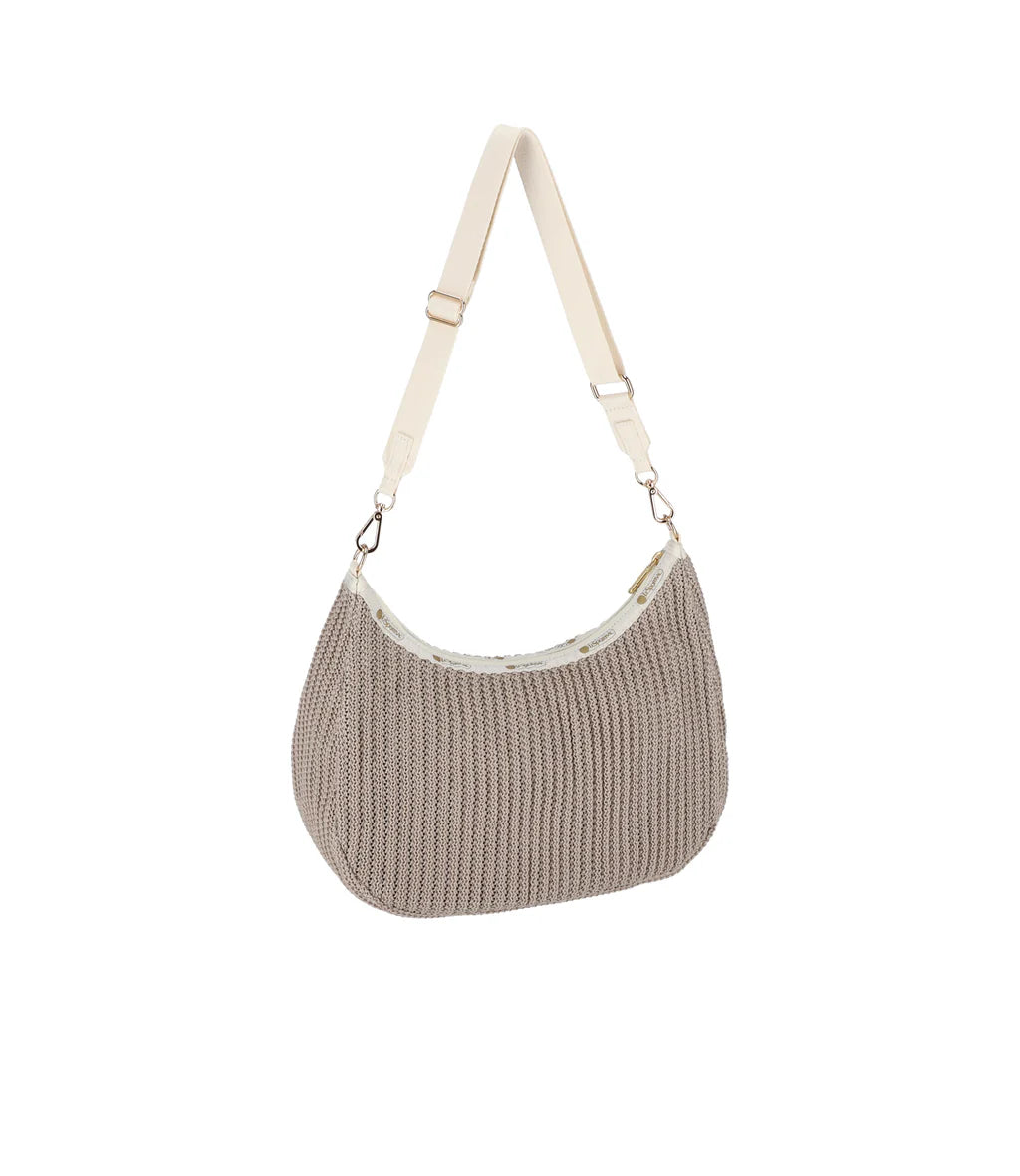 Chain Crochet N/S Hobo Beige Crochet