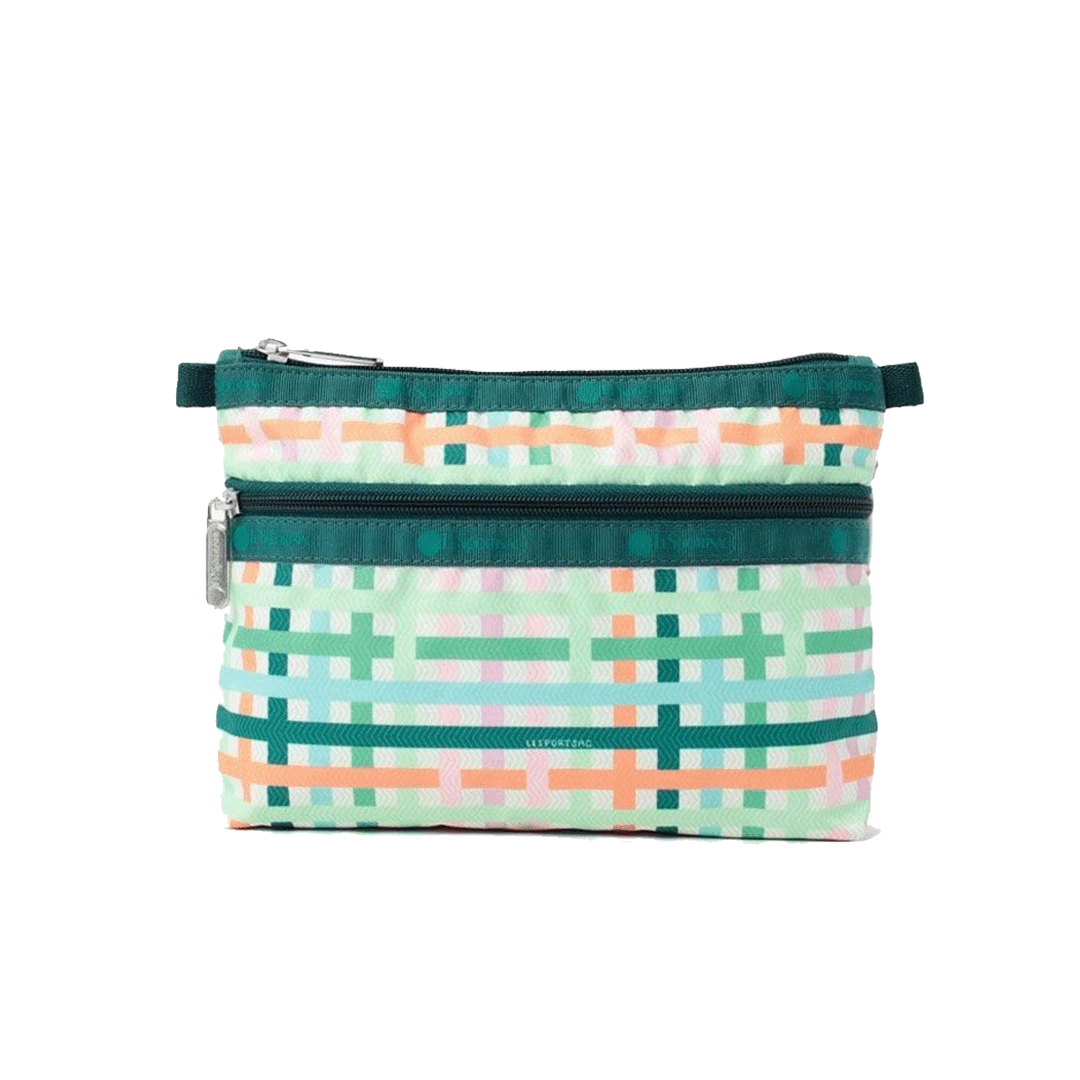 Mason Madras Cosmetic Clutch Pouch
