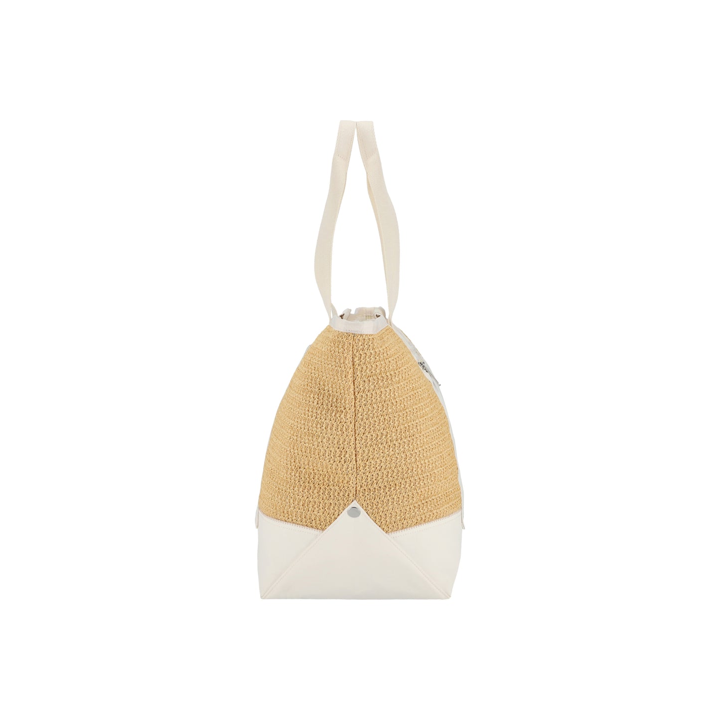Raffia E/W Tote Meringue Raffia