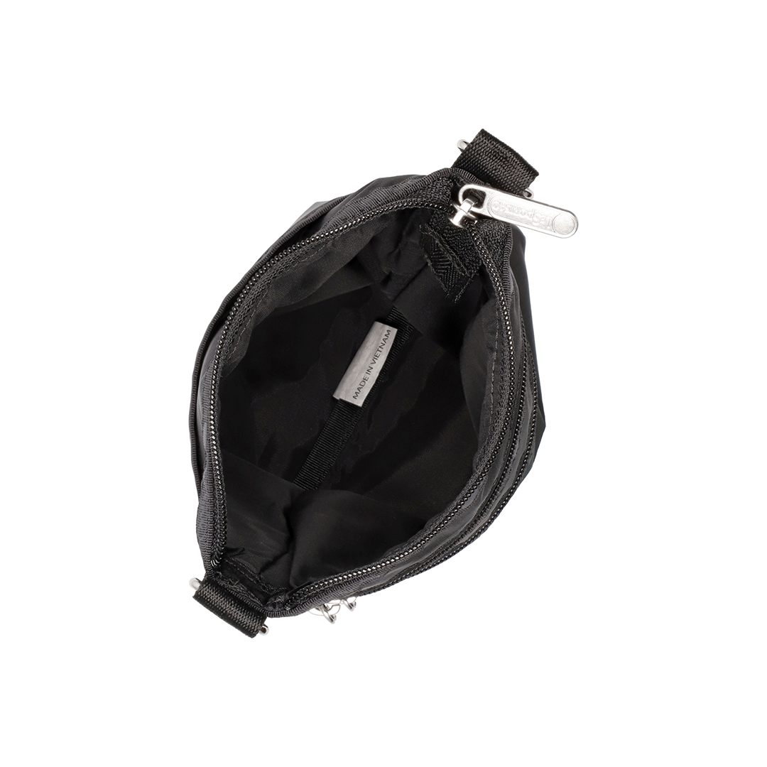 3 Zip Crossbody Recycled Black