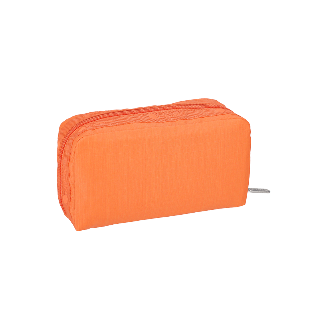 Tangerine Rectangular Cosmetic Pouch