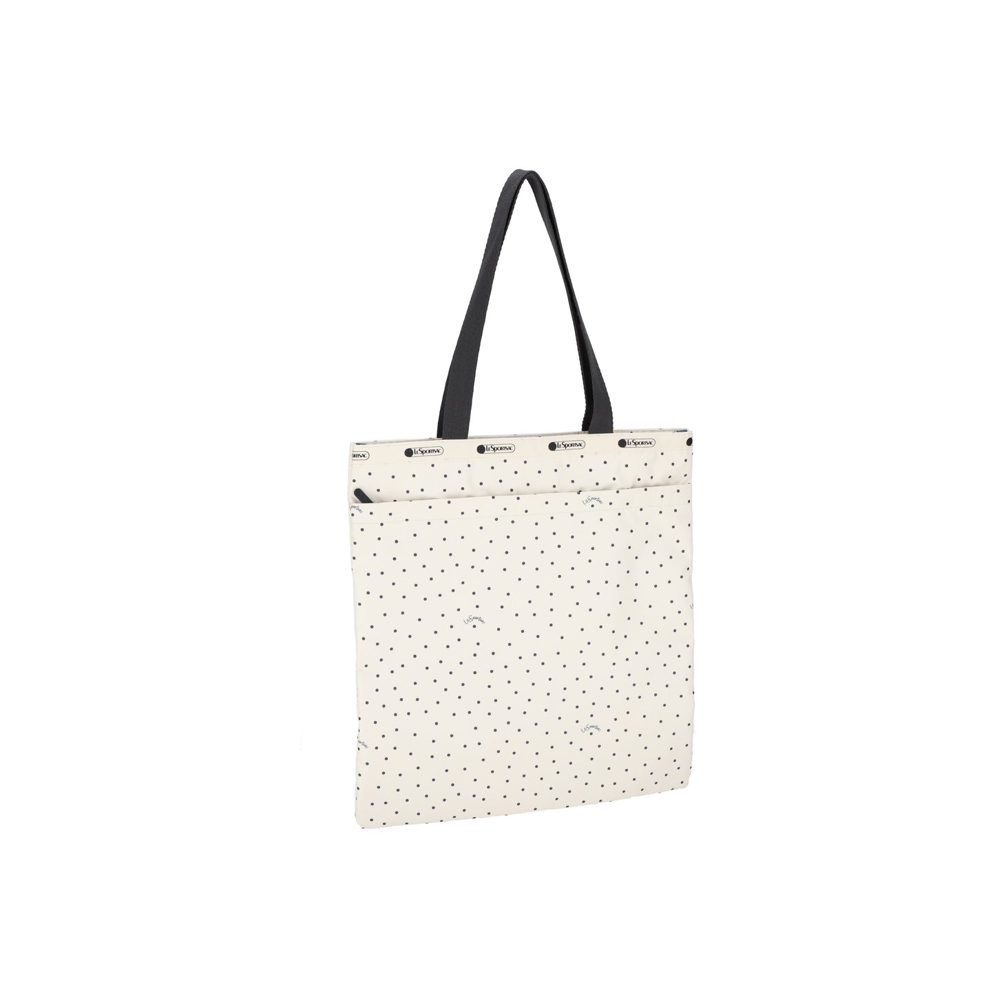 Large Emerald Tote Playful Dots