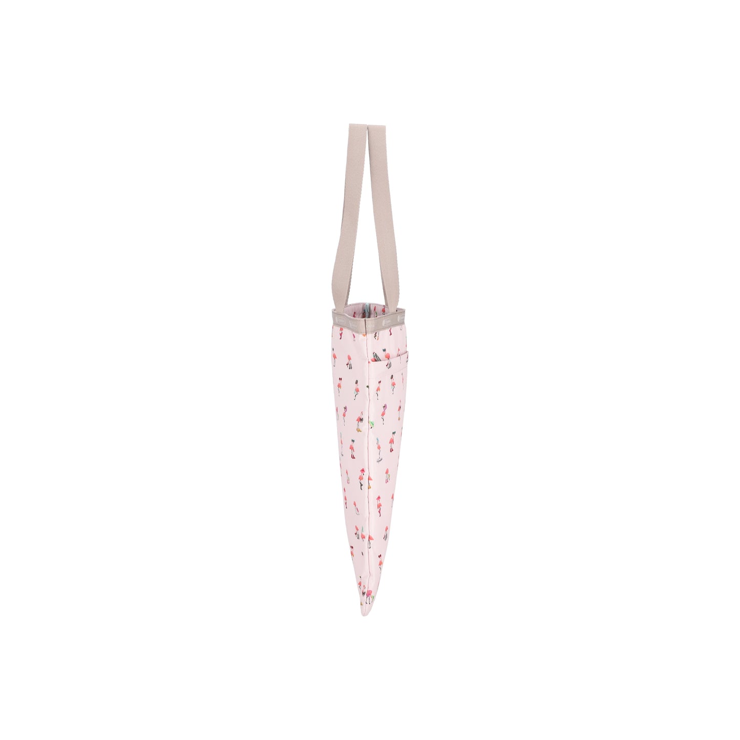 Large Emerald Tote Flamingo Party