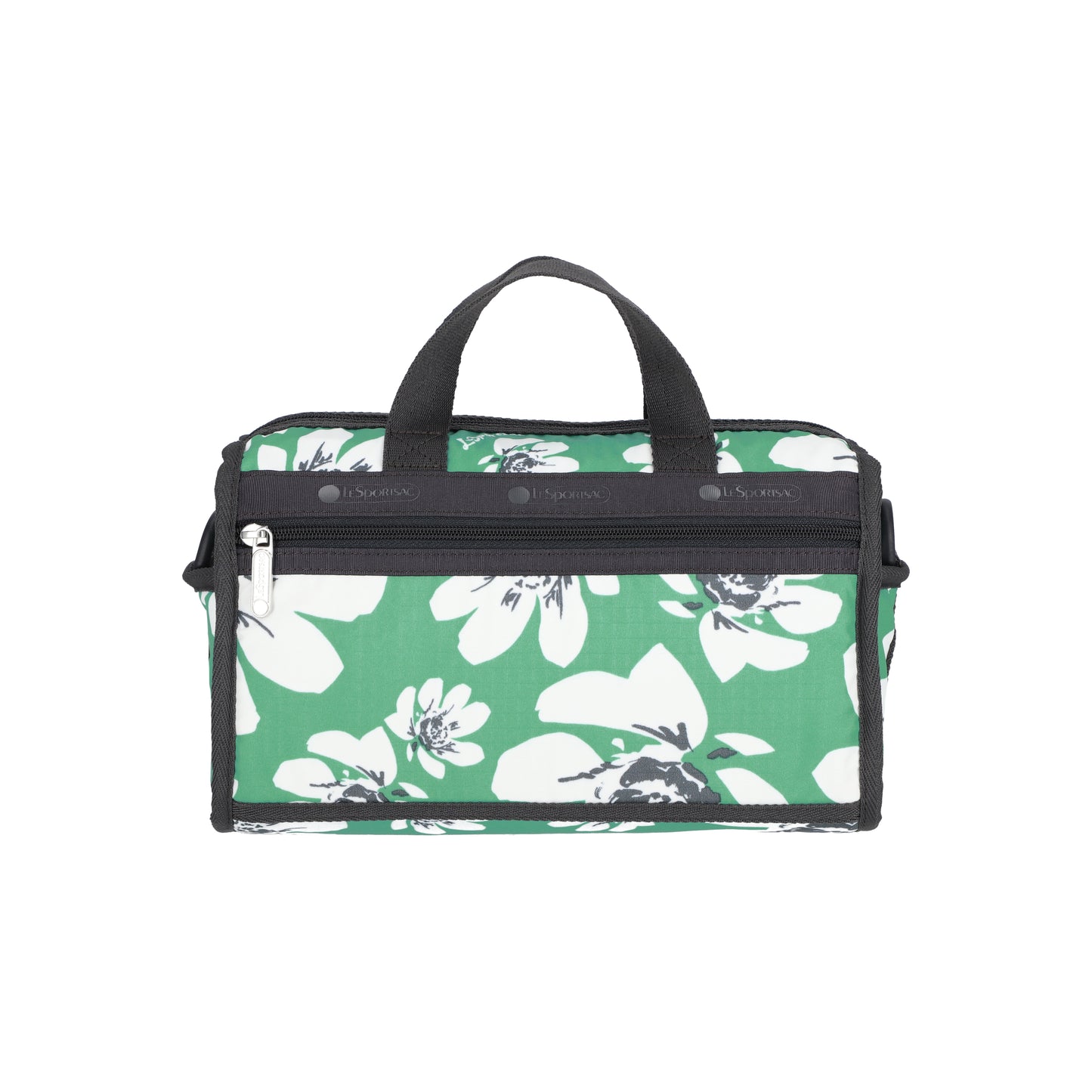Mini Duffel Crossbody Tropical Garden Green