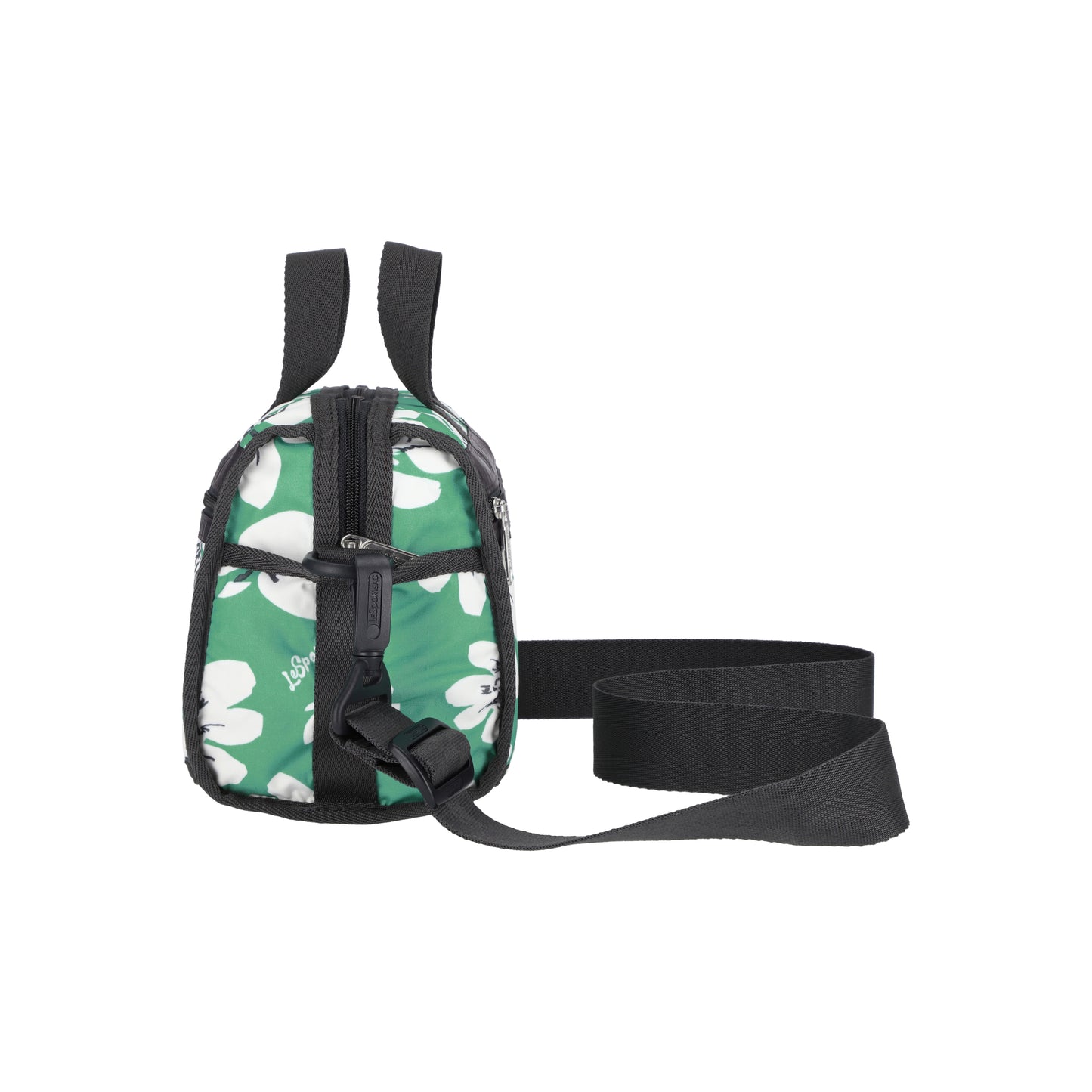 Mini Duffel Crossbody Tropical Garden Green
