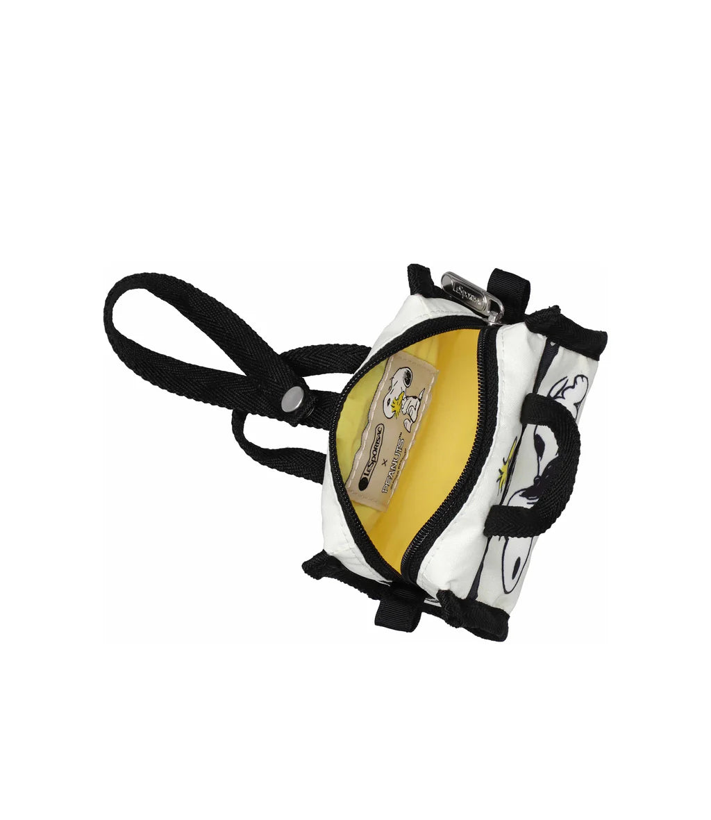 LeSportsac x Peanuts Micro Weekender Charm Adventurous Pair