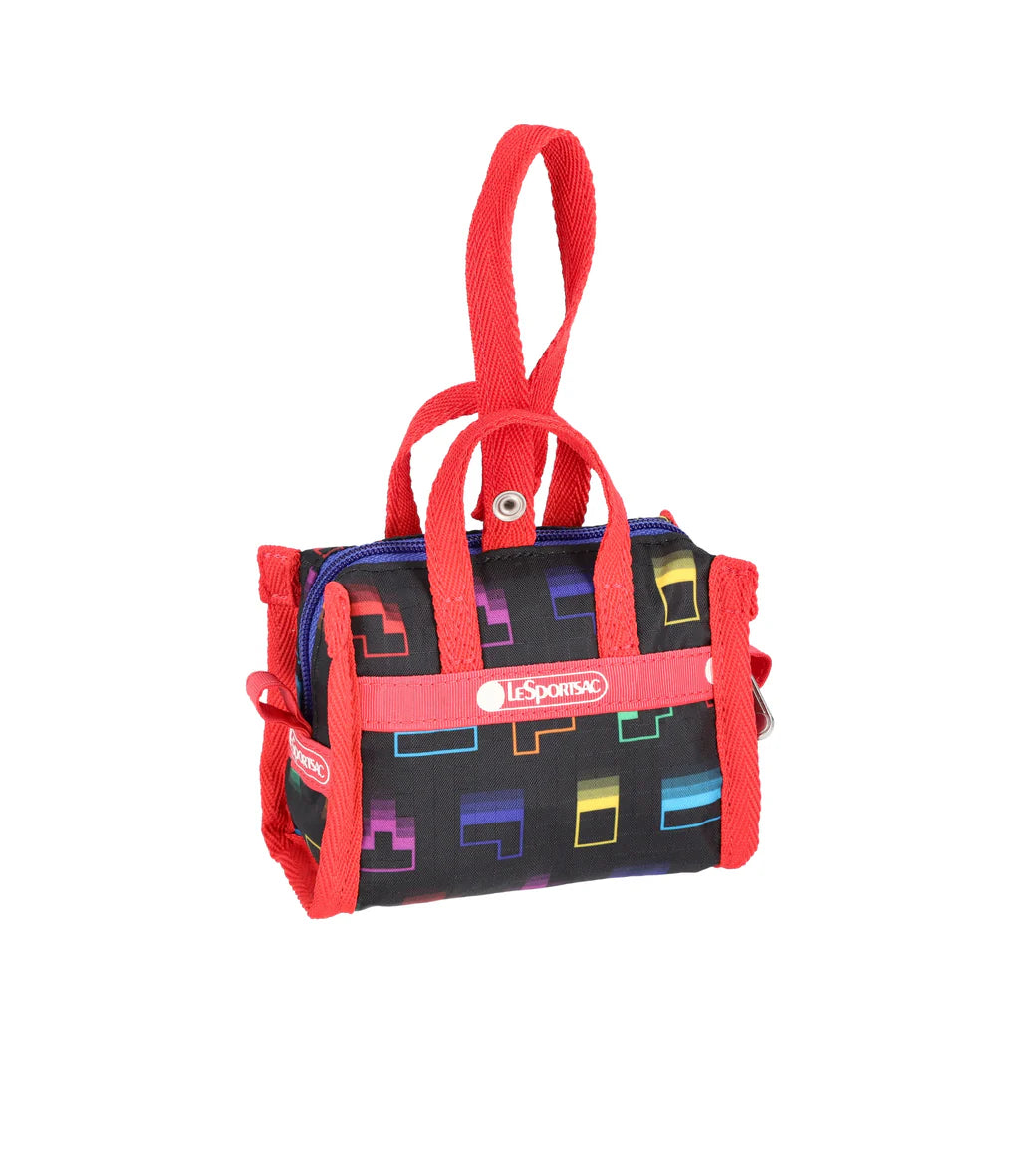 LeSportsac x Tetris Micro Weekender Charm Falling Blocks