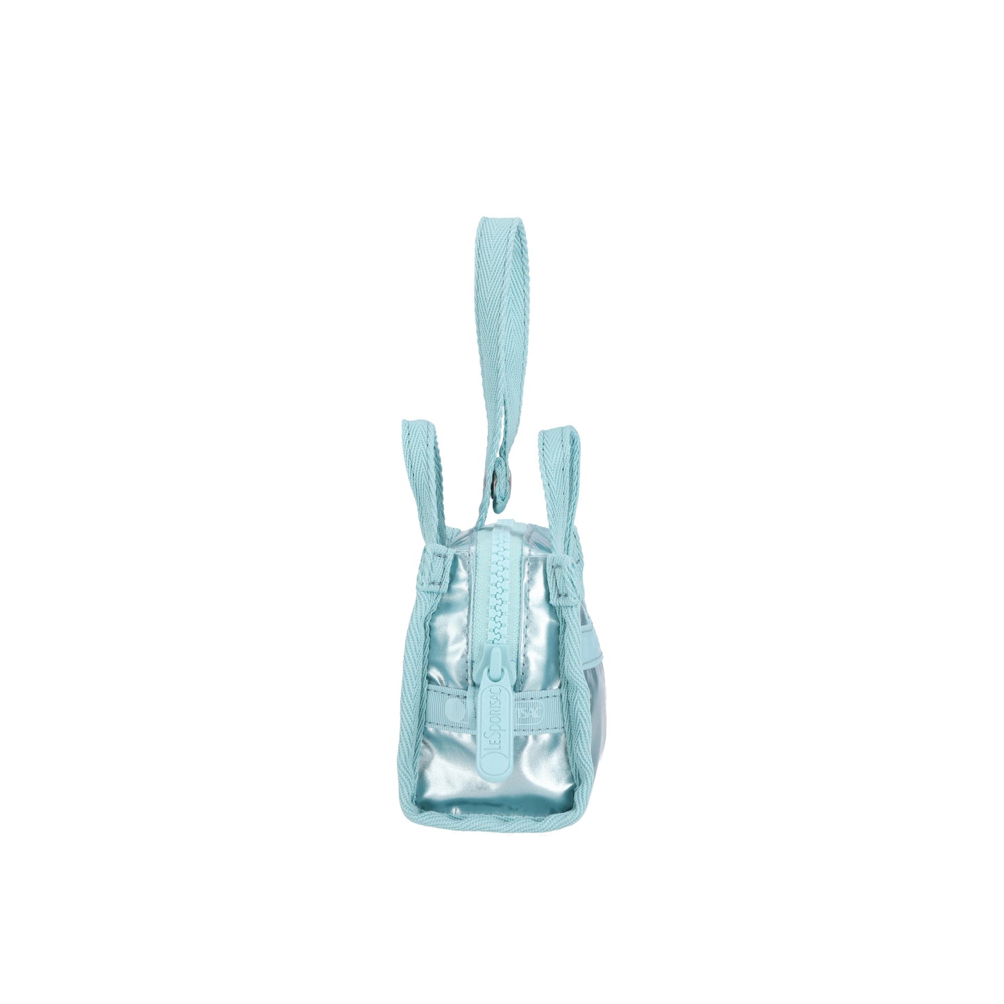 Micro Weekender Charm Aqua Blue Shine