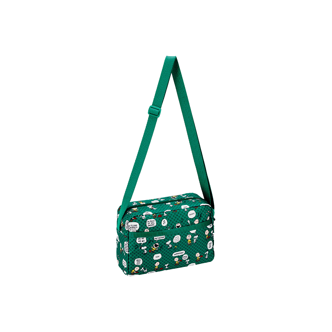 Peanut Pals Green Daniella Crossbody Bag