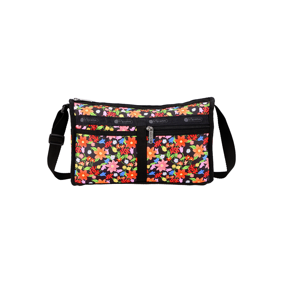 Painted Garden Deluxe Shoulder Satchel Hobo Bag