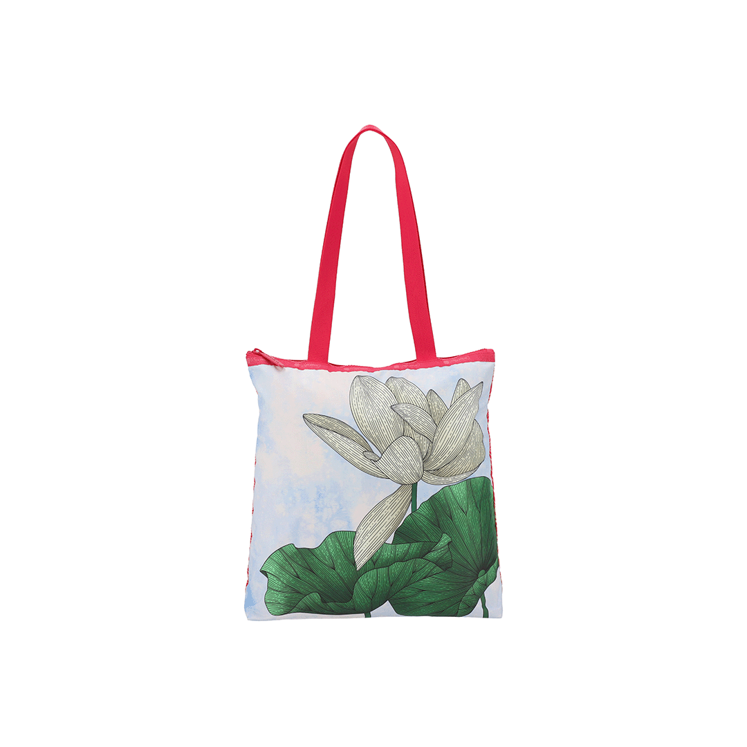 LeSportsac Summer Lotus Easy Magazine Tote Bag