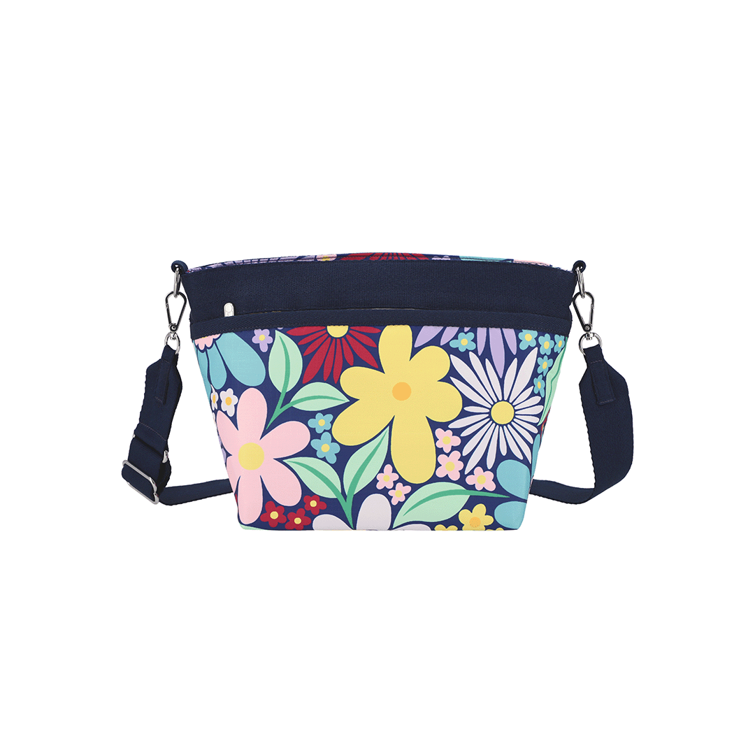 Flower Pop Small Bucket Crossbody Bag