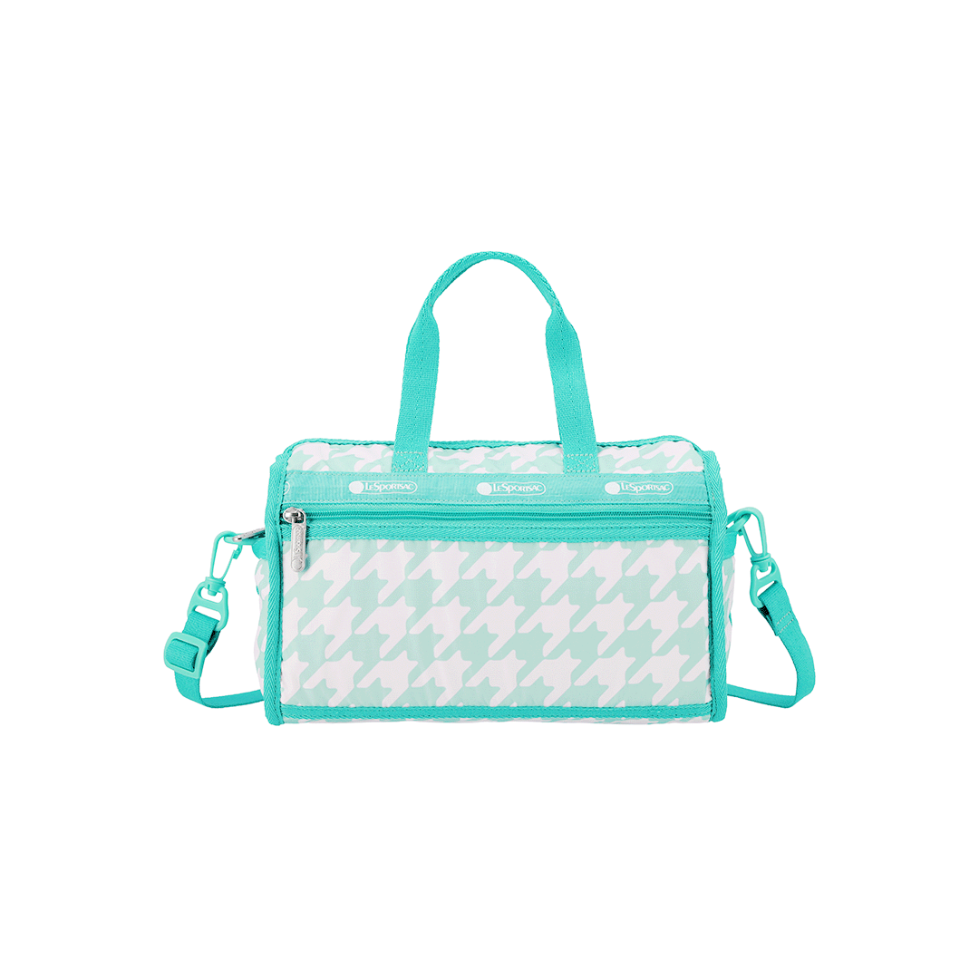 LeSportsac Willow Check Deluxe Mini Duffel Crossbody Bag