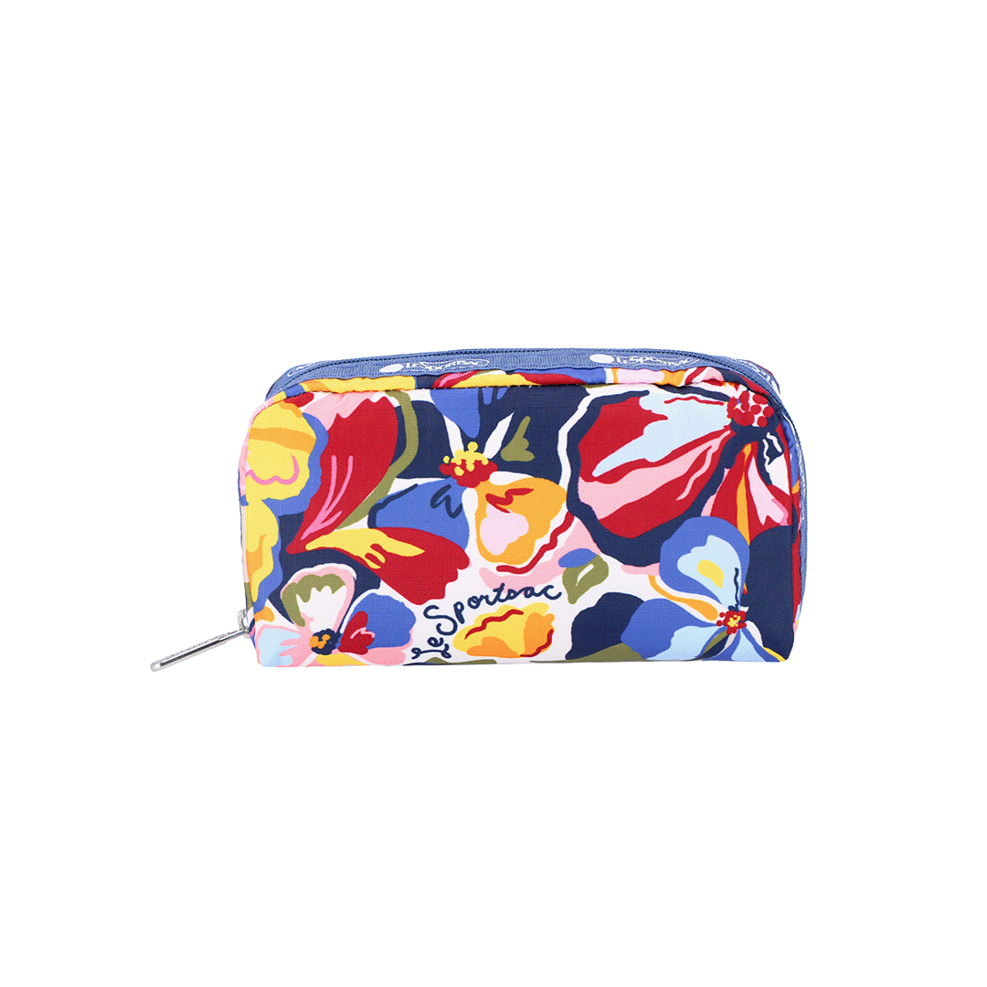 Autumn Floral Rectangular Cosmetic Pouch