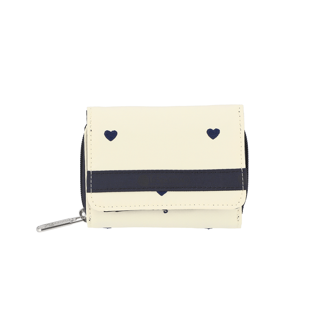 Navy Swiss Heart Reese Wallet